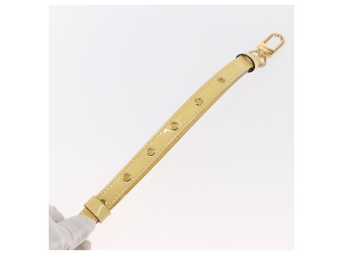 LOUIS VUITTON Cintura Regolabile Vernis 39,4"-46,5" Beige Auth ki6191 - vista 6