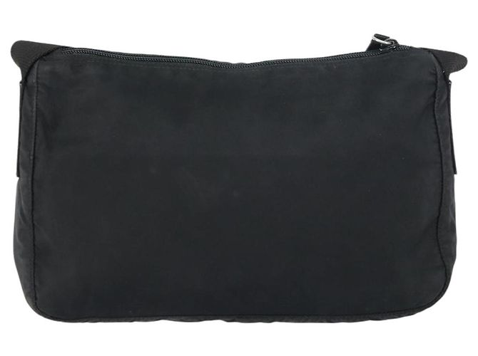 Borsa a Spalla PRADA in Nylon Nero Argento Autentica bs31714 - vista 2