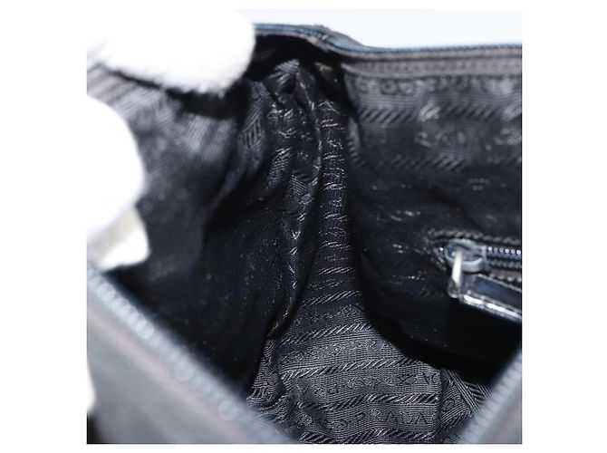 Borsa a Spalla PRADA in Nylon Nero Argento Autentica bs31714 - vista 20