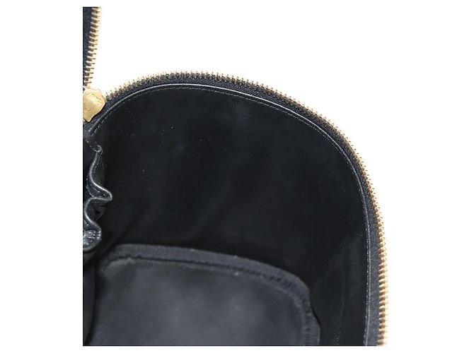 Pochette Vanity CHANEL COCO Mark in Pelle Caviar Nera Oro CC Auth 153739SAV Nero D'oro - vista 20