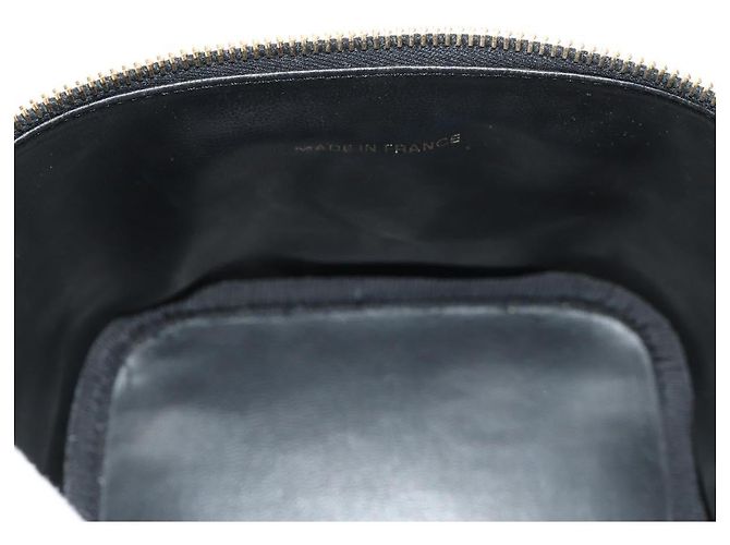 Pochette Vanity CHANEL COCO Mark in Pelle Caviar Nera Oro CC Auth 153739SAV Nero D'oro - vista 22