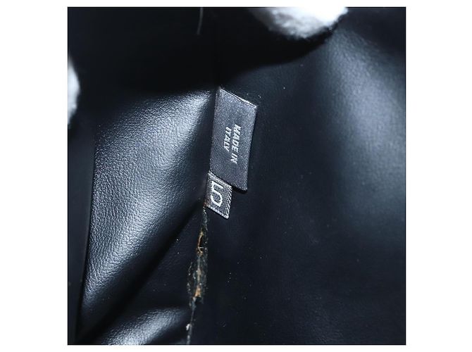 BALLY Borsa a Mano Trapuntata in Pelle Bianca e Oro Auth ti3520 Bianco D'oro - vista 21