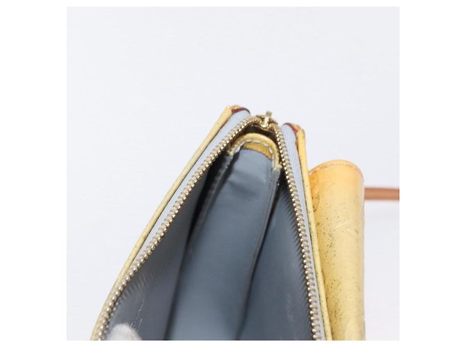 LOUIS VUITTON Bolsa de Accesorios Motto Monogram Vernis Gris M91030 LV Auth 155682 - vista 20