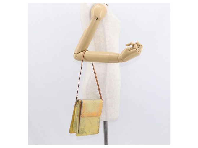 LOUIS VUITTON Bolsa de Accesorios Motto Monogram Vernis Gris M91030 LV Auth 155682 - vista 22