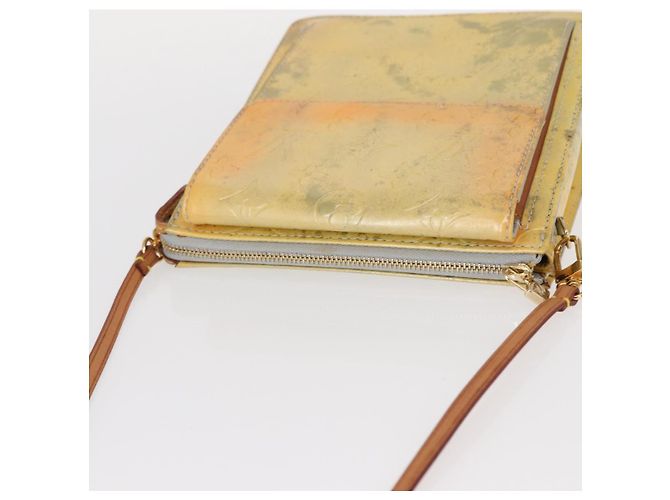 LOUIS VUITTON Bolsa de Accesorios Motto Monogram Vernis Gris M91030 LV Auth 155682 - vista 6