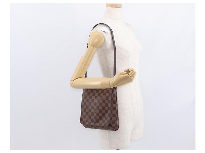 LOUIS VUITTON Borsa a Spalla Corto Musette Salsa Damier Ebene N51260 Auth BA8574 - vista 21