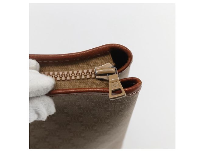 Céline CELINE Macadam Canvas Tote Bag PVC Beige Auth 157142 - Ansicht 14