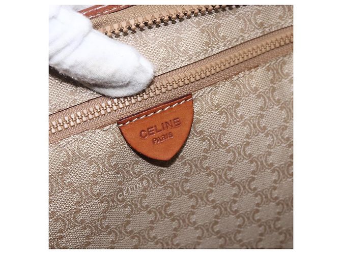 Céline CELINE Macadam Canvas Tote Bag PVC Beige Auth 157142 - Ansicht 15