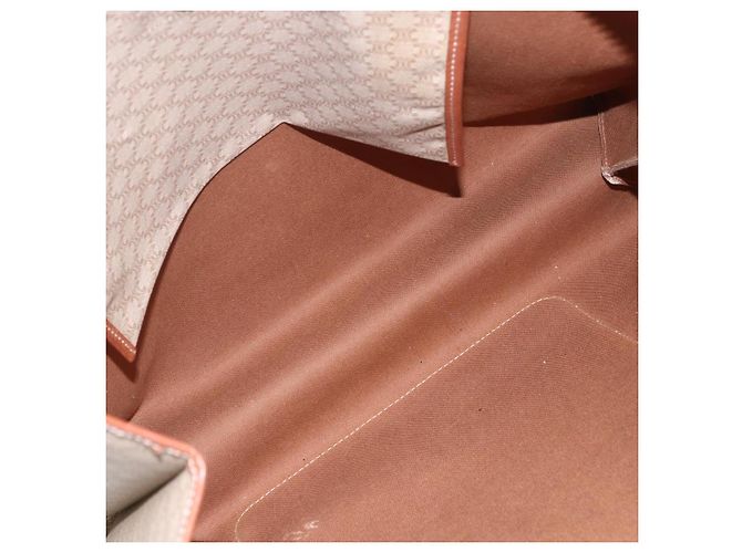 Céline CELINE Macadam Canvas Tote Bag PVC Beige Auth 157142 - Ansicht 17