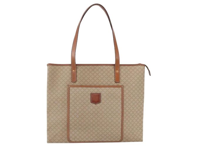 Céline CELINE Macadam Canvas Tote Bag PVC Beige Auth 157142 - Ansicht 2