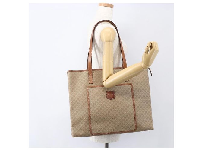 Céline CELINE Macadam Canvas Tote Bag PVC Beige Auth 157142 - Ansicht 22