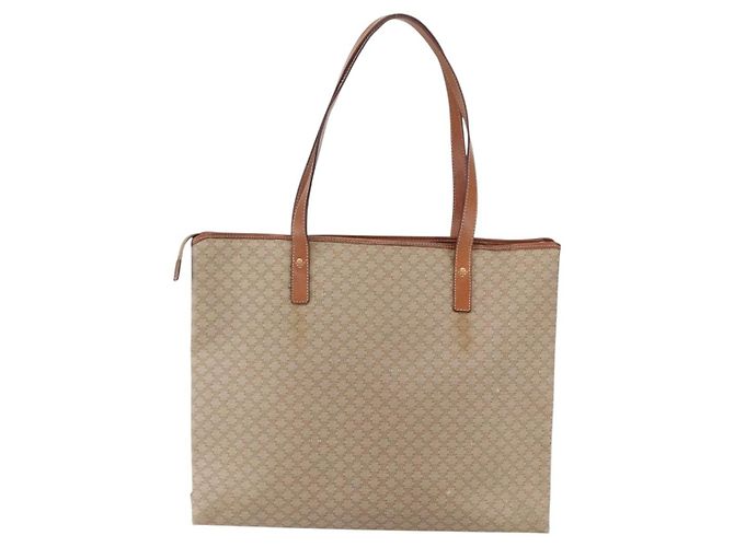 Céline CELINE Macadam Canvas Tote Bag PVC Beige Auth 157142 - Ansicht 3