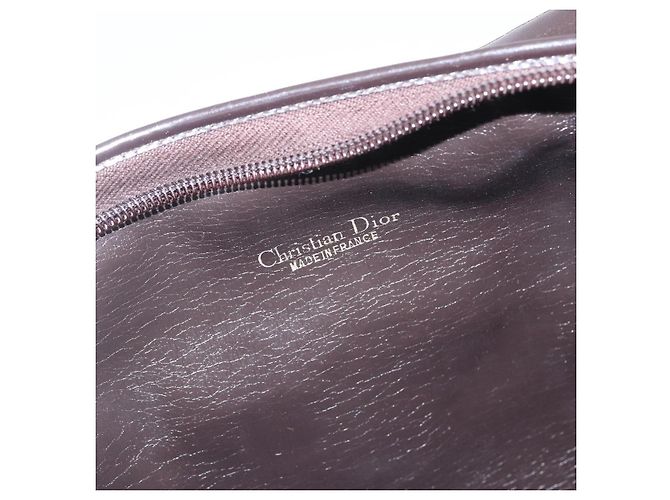 Borsa a Spalla in Tela Trotter Christian Dior Beige Oro Auth 157215 D'oro - vista 16