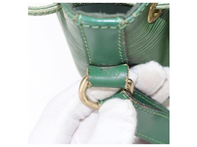 Noe LOUIS VUITTON Borsa a Spalla Petit Noé Epi Verde M44104 LV Auth BA8589 - vista 12