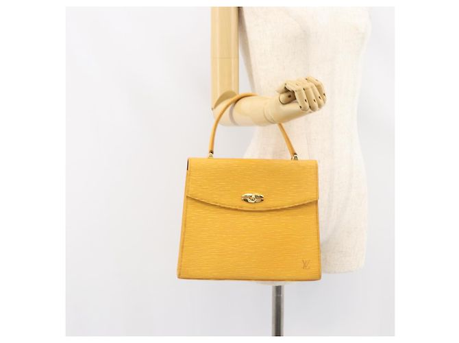 LOUIS VUITTON Borsa a Mano Epi Malesherbes Tassili Giallo Jonne M52379 Auth 156190 - vista 23