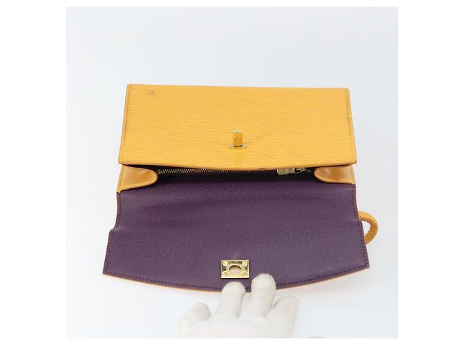LOUIS VUITTON Borsa a Mano Epi Malesherbes Tassili Giallo Jonne M52379 Auth 156190 - vista 9
