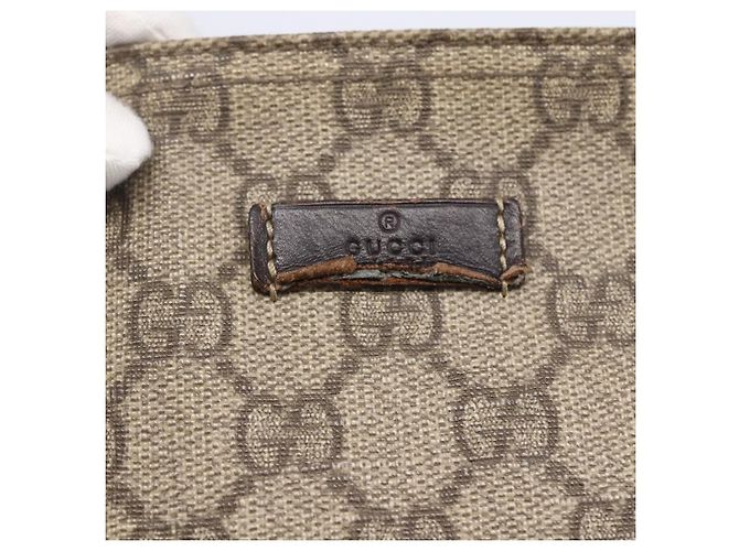 GUCCI GG Supreme Schultertasche PVC Beige Gold 201446 Auth 153075 Golden - Ansicht 17