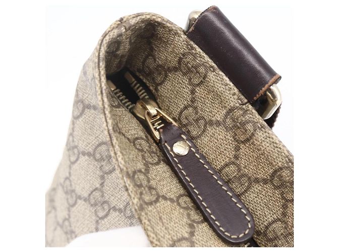 GUCCI GG Supreme Schultertasche PVC Beige Gold 201446 Auth 153075 Golden - Ansicht 18