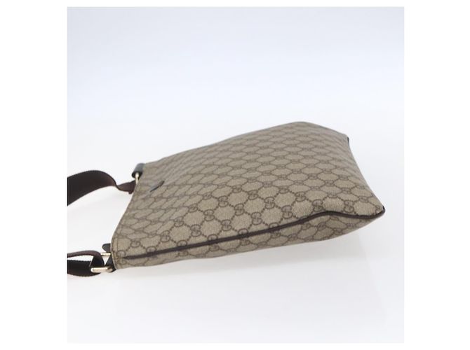 GUCCI GG Supreme Schultertasche PVC Beige Gold 201446 Auth 153075 Golden - Ansicht 3