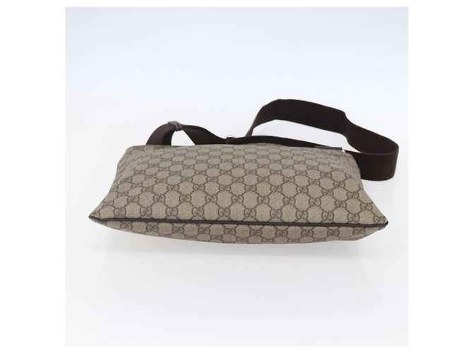 GUCCI GG Supreme Schultertasche PVC Beige Gold 201446 Auth 153075 Golden - Ansicht 5