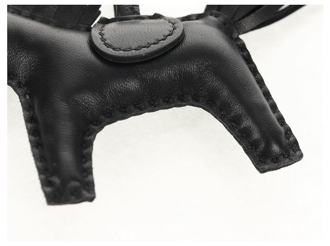 Hermès HERMES Rodeo PM Charm Pelle Nera Auth BA8096M Nero - vista 15