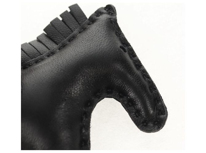 Hermès HERMES Rodeo PM Charm Pelle Nera Auth BA8096M Nero - vista 2