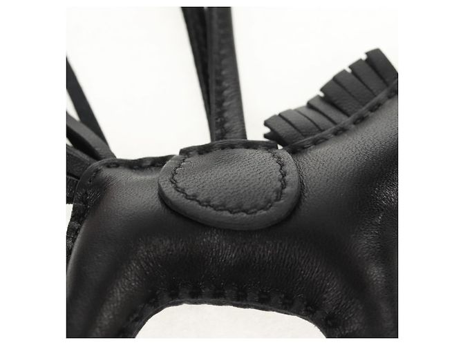 Hermès HERMES Rodeo PM Charm Pelle Nera Auth BA8096M Nero - vista 4