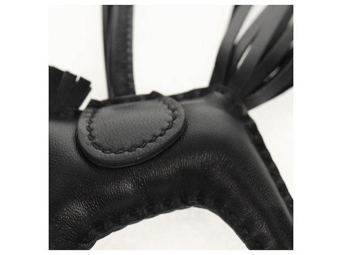 Hermès HERMES Rodeo PM Charm Pelle Nera Auth BA8096M Nero - vista 9