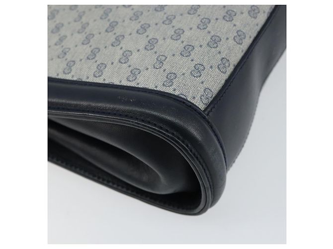 Gucci Bolso de Hombro Micro GG Supreme PVC Navy Gold 004 113 0364 Auth 152086 Dorado Azul marino - vista 16