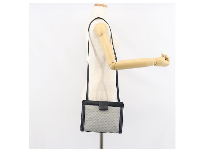 Gucci Bolso de Hombro Micro GG Supreme PVC Navy Gold 004 113 0364 Auth 152086 Dorado Azul marino - vista 22