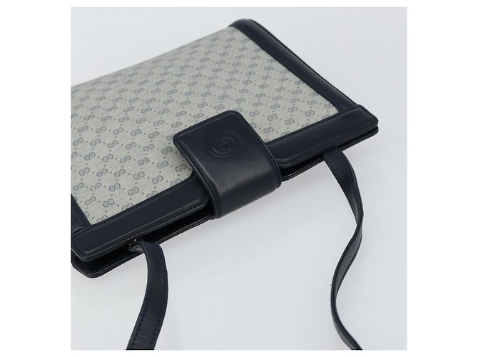 Gucci Bolso de Hombro Micro GG Supreme PVC Navy Gold 004 113 0364 Auth 152086 Dorado Azul marino - vista 6