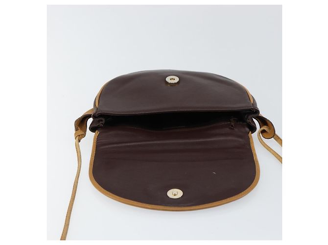 Céline Borsa a Spalla CELINE in Pelle Marrone Oro Auth bs30778 D'oro - vista 10