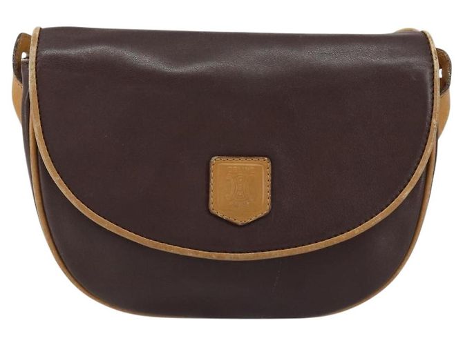 Céline Borsa a Spalla CELINE in Pelle Marrone Oro Auth bs30778 D'oro - vista 13