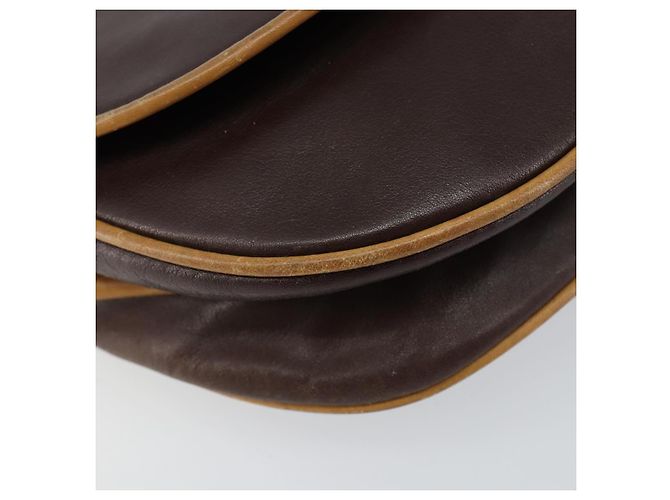 Céline Borsa a Spalla CELINE in Pelle Marrone Oro Auth bs30778 D'oro - vista 14