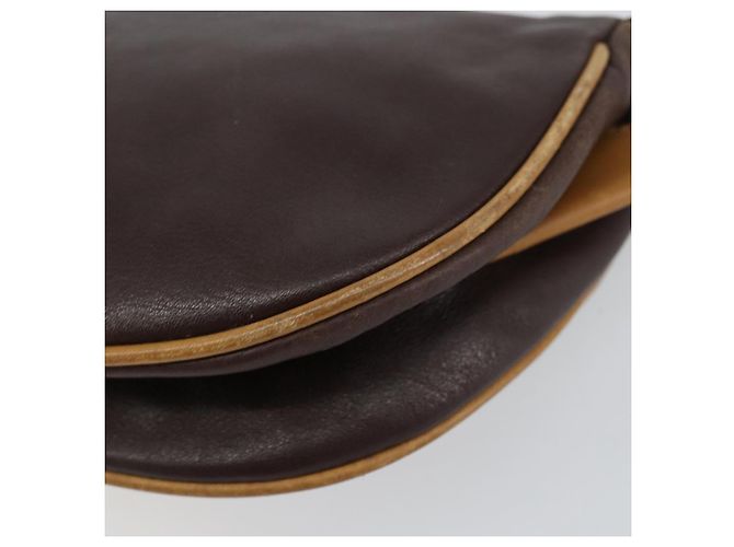 Céline Borsa a Spalla CELINE in Pelle Marrone Oro Auth bs30778 D'oro - vista 15