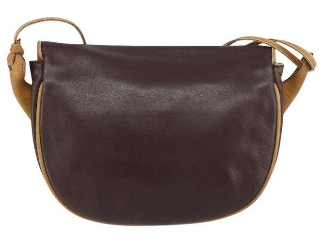 Céline Borsa a Spalla CELINE in Pelle Marrone Oro Auth bs30778 D'oro - vista 2