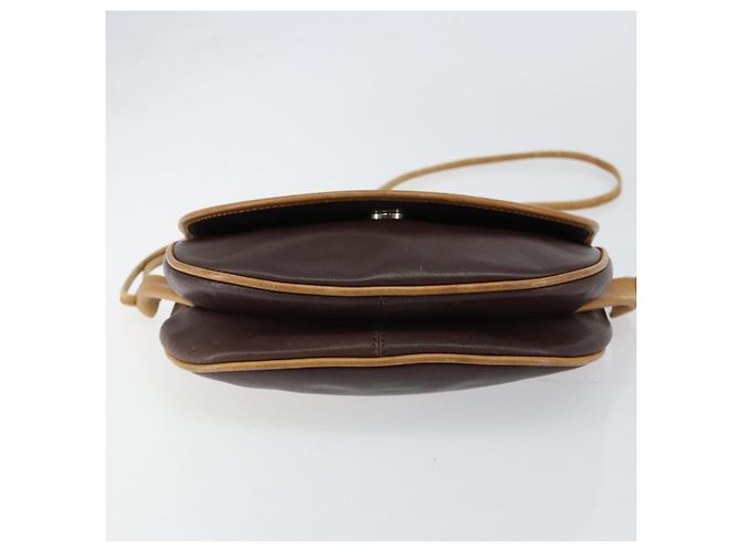 Céline Borsa a Spalla CELINE in Pelle Marrone Oro Auth bs30778 D'oro - vista 5