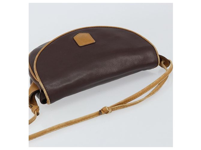 Céline Borsa a Spalla CELINE in Pelle Marrone Oro Auth bs30778 D'oro - vista 6