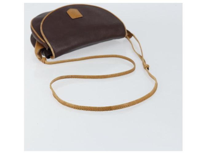Céline Borsa a Spalla CELINE in Pelle Marrone Oro Auth bs30778 D'oro - vista 7