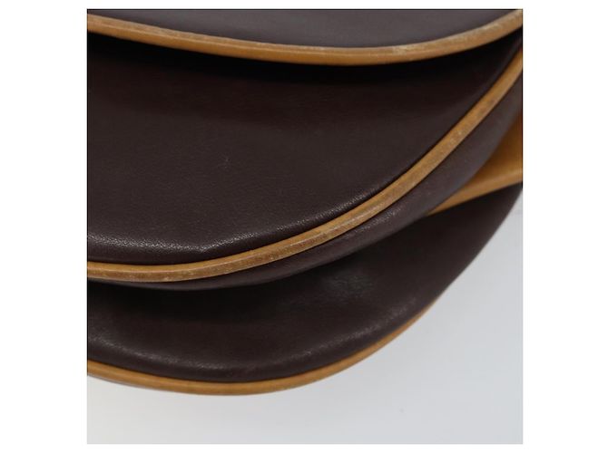 Céline Borsa a Spalla CELINE in Pelle Marrone Oro Auth bs30778 D'oro - vista 9