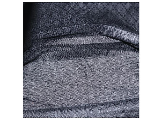 Borsa a Spalla Gucci Bamboo in Tela Nera Argento 001 1014 1577 5 Auth ka582 Nero - vista 11