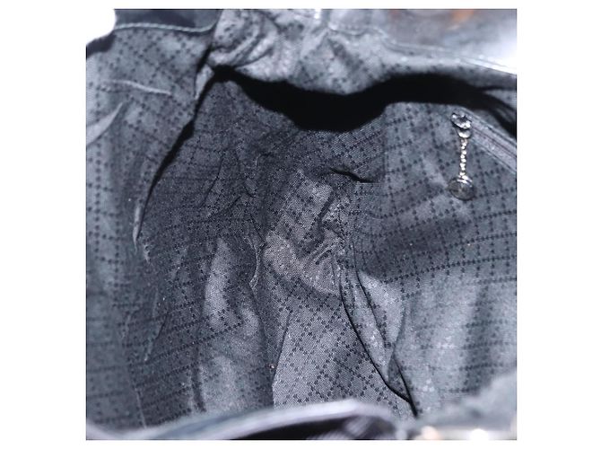 Borsa a Spalla Gucci Bamboo in Tela Nera Argento 001 1014 1577 5 Auth ka582 Nero - vista 18