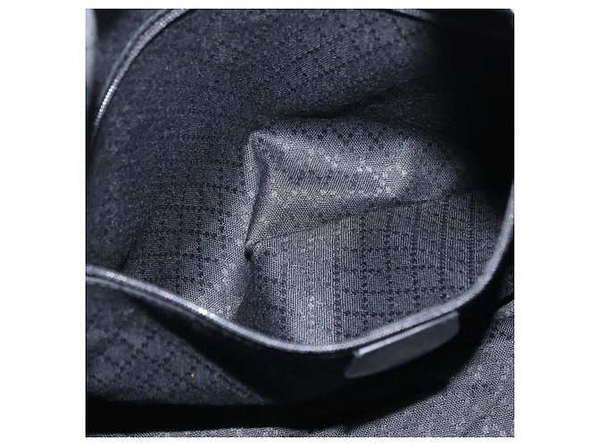 Borsa a Spalla Gucci Bamboo in Tela Nera Argento 001 1014 1577 5 Auth ka582 Nero - vista 20