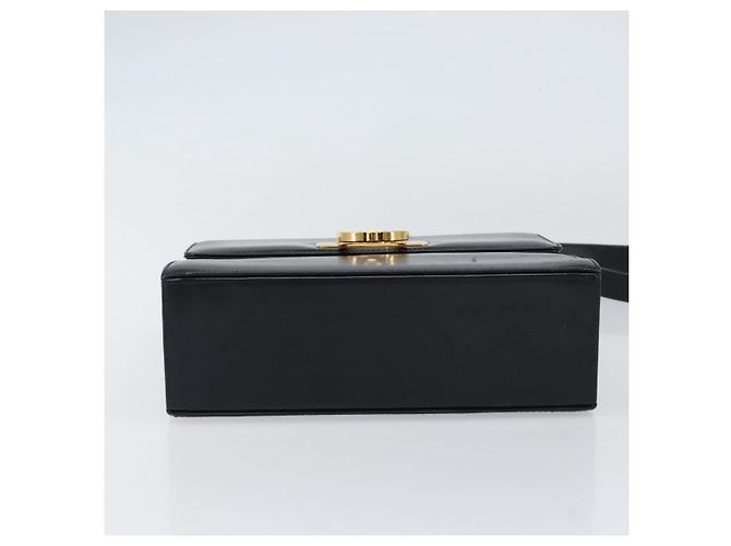 Borsa a Spalla Gancini in Pelle Salvatore Ferragamo Blu Navy Oro Auth 154591 D'oro - vista 5