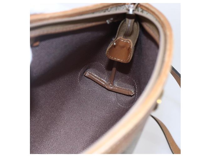 Christian Dior Borsa a spalla in tela a nido d'ape PVC beige oro Auth ep11929 D'oro - vista 18