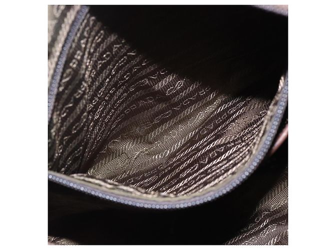 Borsa a Spalla PRADA in Nylon Rosa Argento Auth ep11911 - vista 26