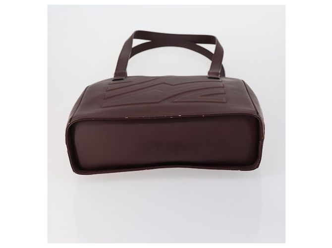 Borsa a Spalla Salvatore Ferragamo in Pelle 3 Pezzi Bordeaux Argento Beige Auth am9685 Bordò - vista 7