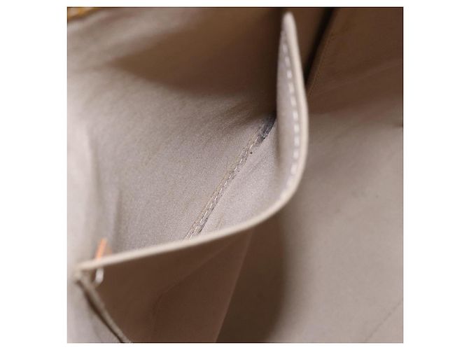 LOUIS VUITTON Borsa a Mano Monogram Vernis Reade MM Beige M91141 LV Auth 154837 - vista 19