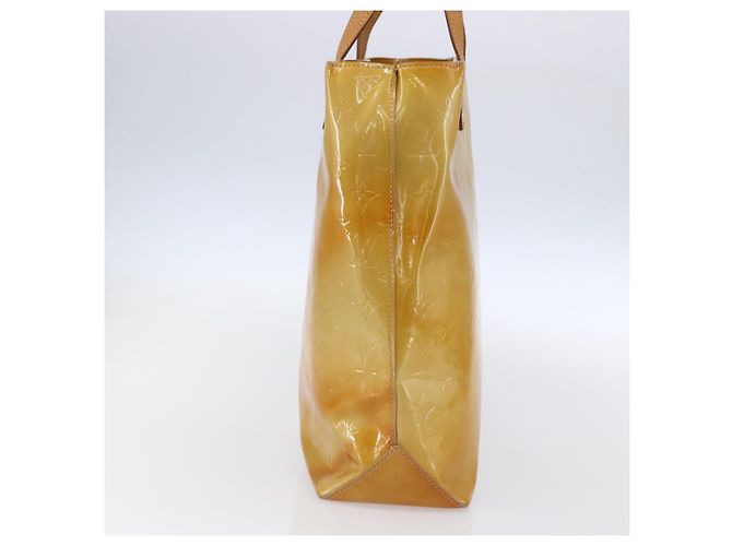 LOUIS VUITTON Borsa a Mano Monogram Vernis Reade MM Beige M91141 LV Auth 154837 - vista 3