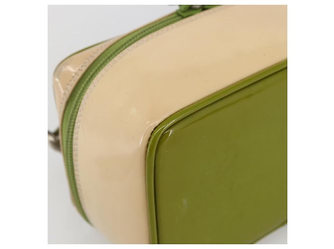GUCCI Vanity Hand Pouch Lackleder Beige 032 1705 0141 Auth 151455 - Ansicht 14